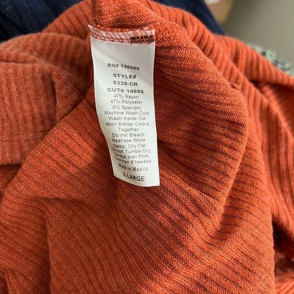 NWT PROJECT SOCIAL T Orange‎ Ribbed Hooded Sweater (XL) - Picture 7 of 8